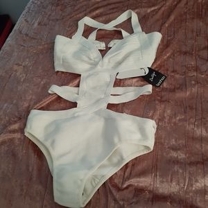 NEW White Bandage One Piece Sexy